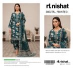 Emerald Green Digital Printed Lawn 3-Piece Suit